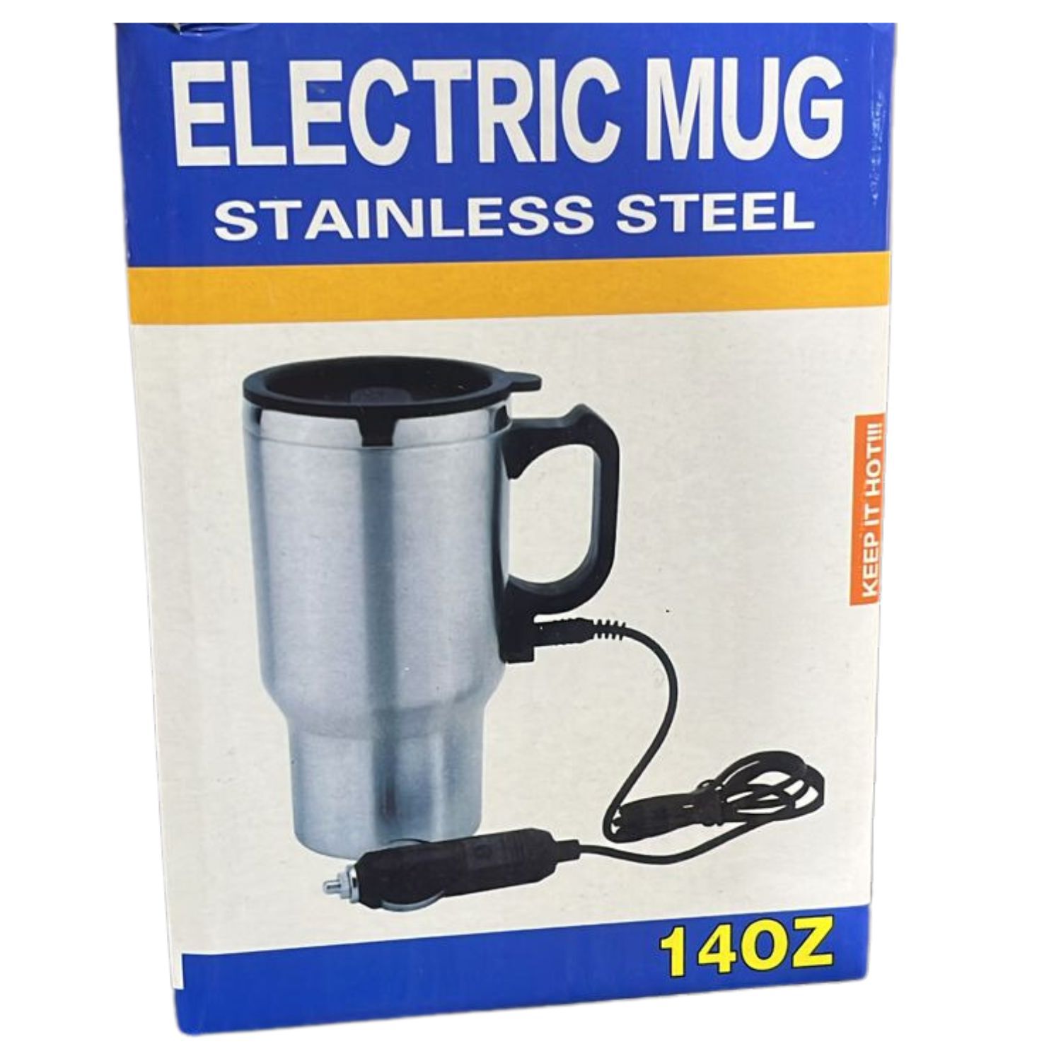 Vaso Auto Acero Tazon Mug 12v 480ml T&eacute;rmico Conexion Auto image number 1.0