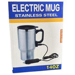 Vaso Auto Acero Tazon Mug 12v 480ml T&eacute;rmico Conexion Auto