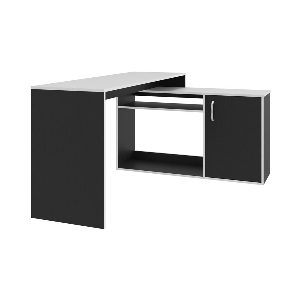 Escritorio Gamer Fm Negro Y Blanco 76,5x150x116,5 Cm image number 3.0
