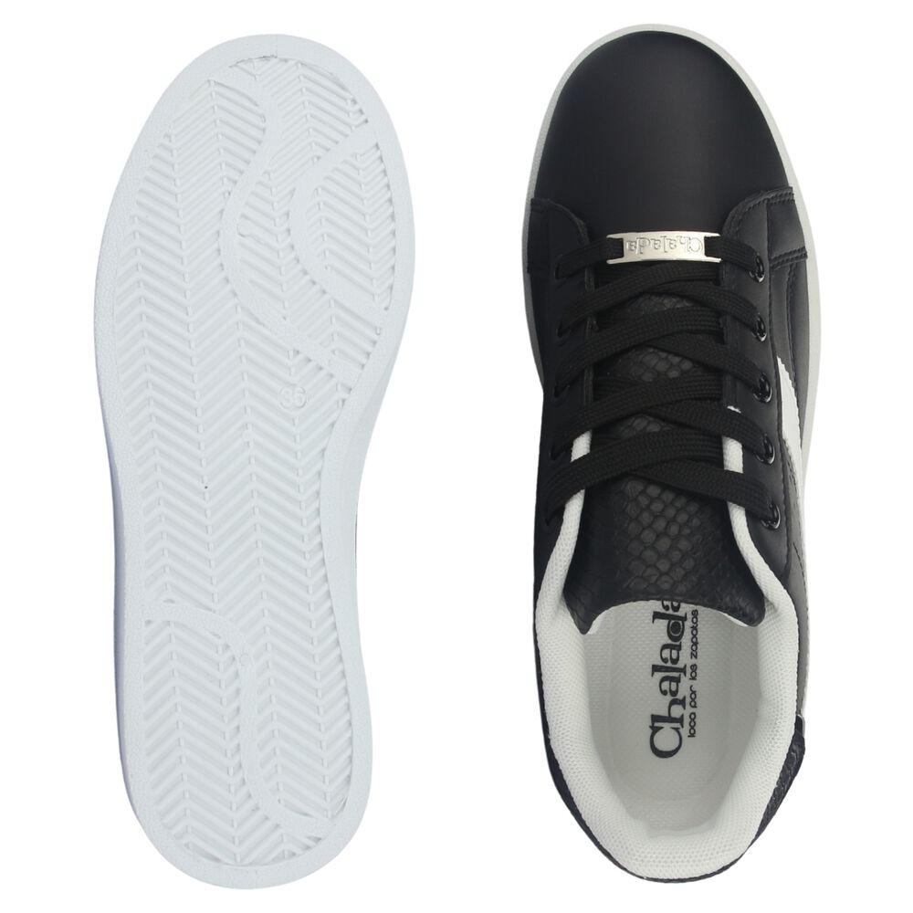 Zapatilla Mujer Chalada Pita-1 Negro/blanco Urbano image number 6.0