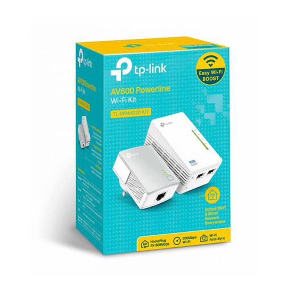 Kit Extensor Powerline Tp-link Tl-wpa4220kit, Wifi Av600 A 300 Mbps, Plug And Play image number 1.0