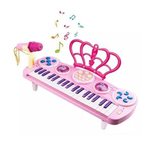 Teclado Piano Para Niños Little Musician Rosa
