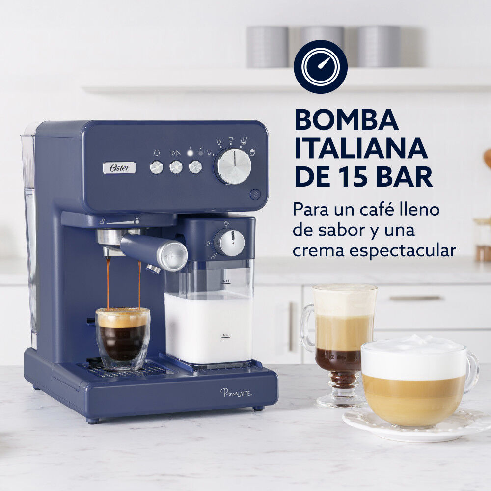 Cafetera Autom&aacute;tica Oster Primalatte Azul Bvstem6604bl image number 4.0