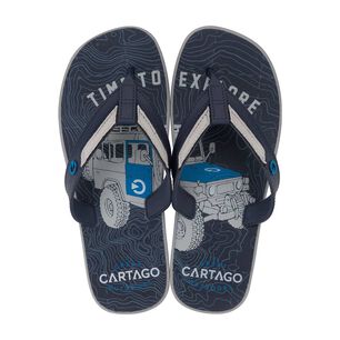 Sandalia Hombre Gris/azul Dakar Cartago