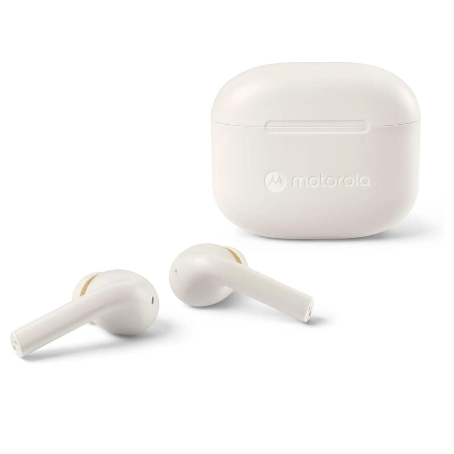 Audifonos Bluetooth Tw Ipx4 Recargables Moto Buds 065 Blanco image number 1.0