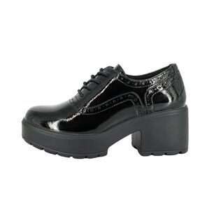 Mocasin Leila Negro Charol Alquimia
