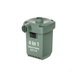 Inflador El&eacute;ctrico Port&aacute;til Recargable Usb 4 En 1 Verde