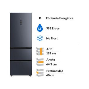 Refrigerador French Door Midea MDRM542FGE70 / No Frost / 392 Litros / D