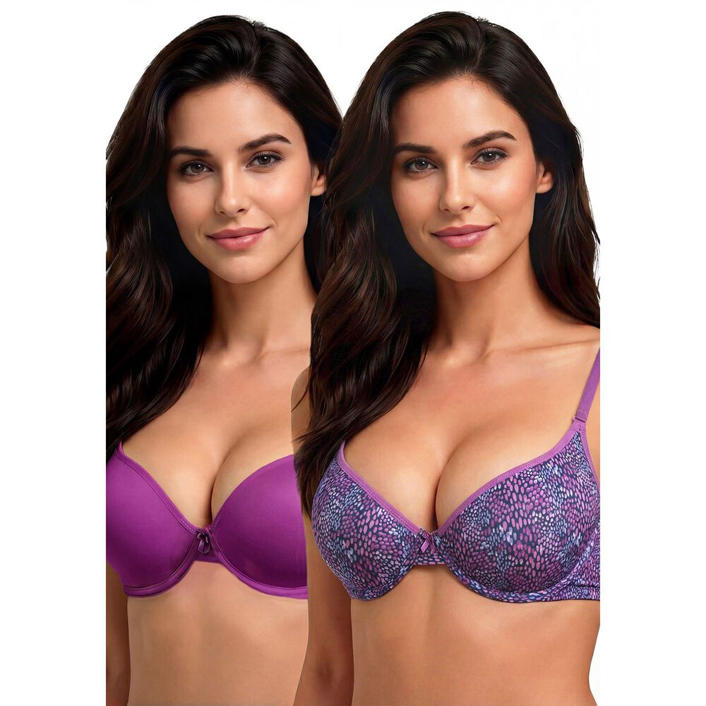 Pack 2x Sosten Push Up Microfibra P250.023-mor Kayser image number 0.0