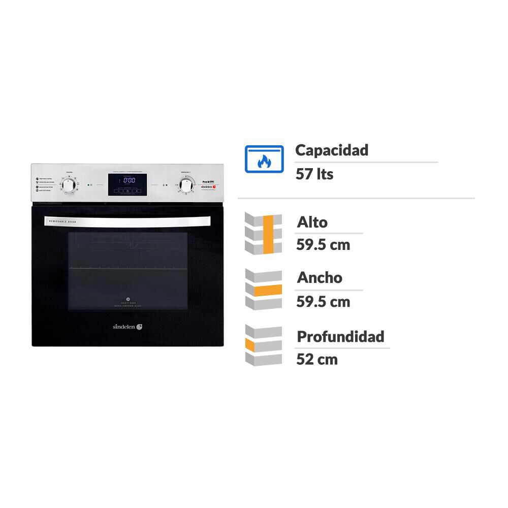 Horno Empotrable El&eacute;ctrico Sindelen He-7400in image number 2.0