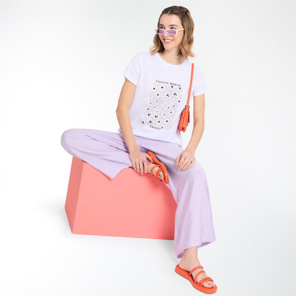 Polera Estampada Manga Corta Cuello Redondo Mujer Freedom image number 1.0
