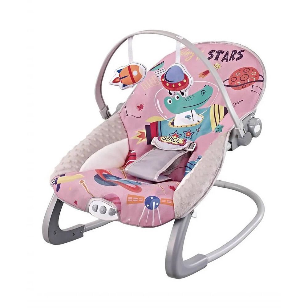 Silla Nido Bouncer Dino Pink image number 0.0