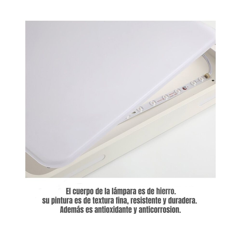 L&aacute;mpara De Techo Led 90x60cm 96w By Lubabycas image number 4.0