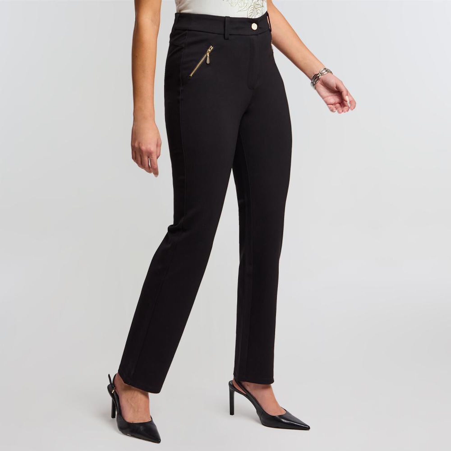 Jeans Pretina Doble Bot&oacute;n Tiro Alto Skinny Mujer Kimera image number 2.0