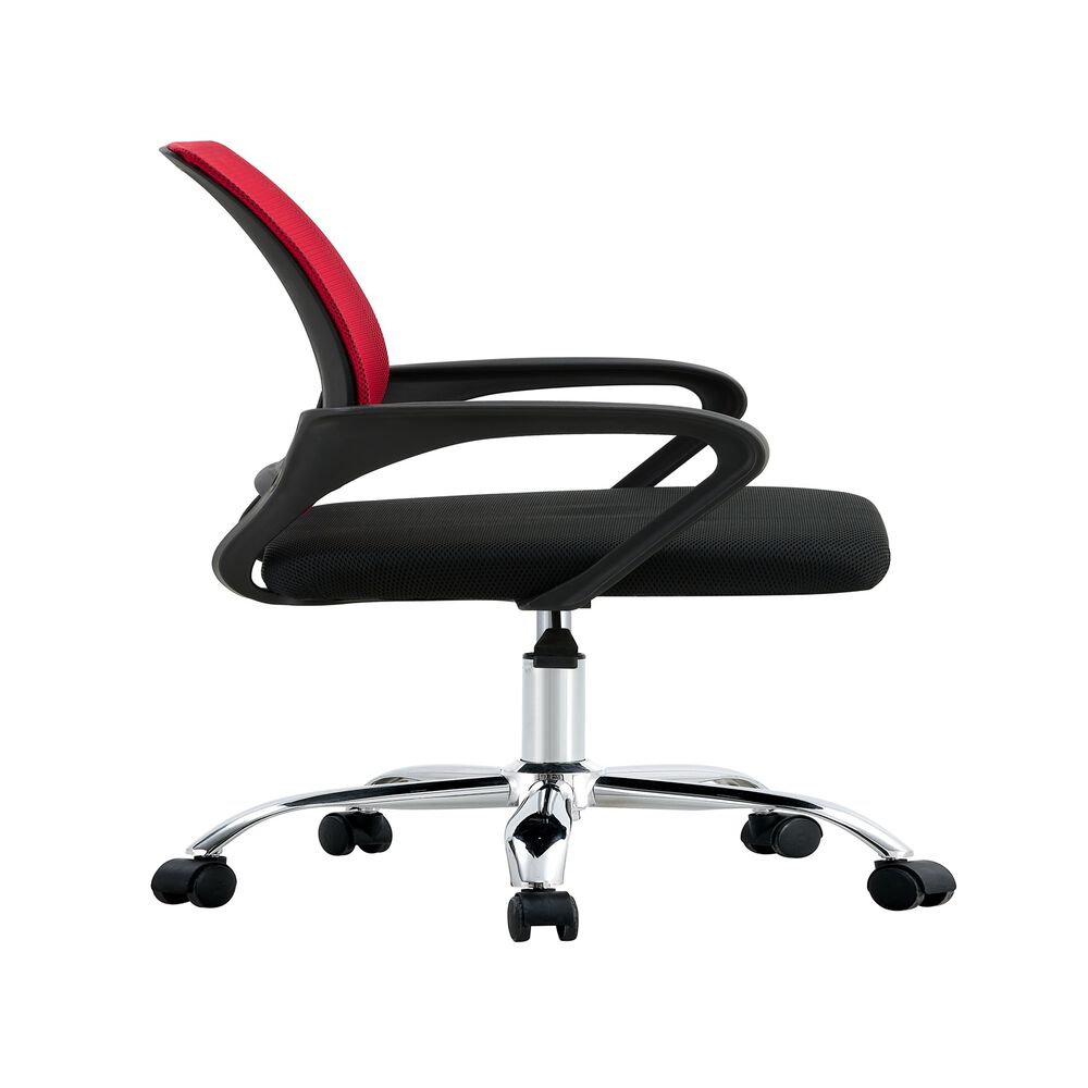 Silla De Oficina Ejecutiva Nueva York Ergonomica Respaldo Malla Roja Bm-520mr Arthome image number 3.0