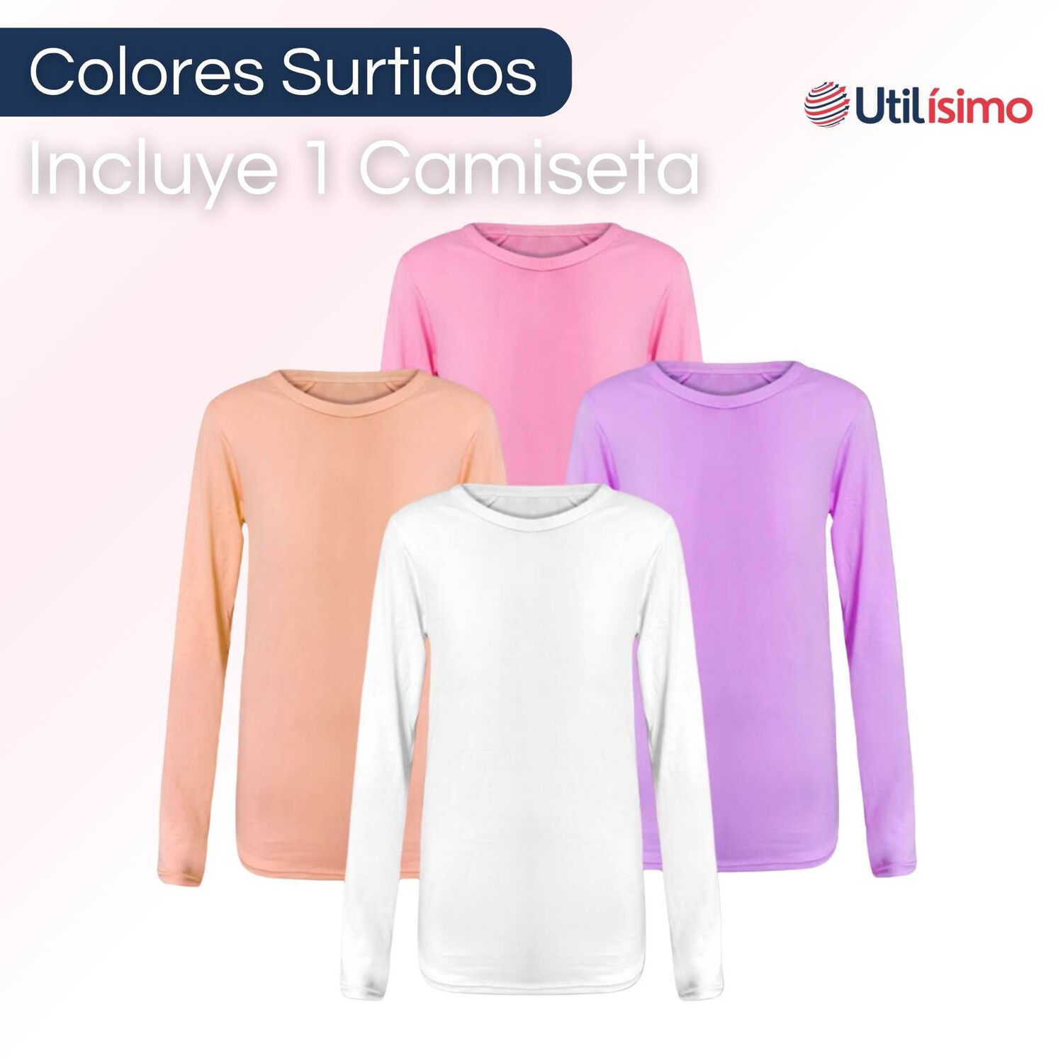 Camiseta Polar De Ni&ntilde;a Primera Capa Cuello Redondo image number 1.0