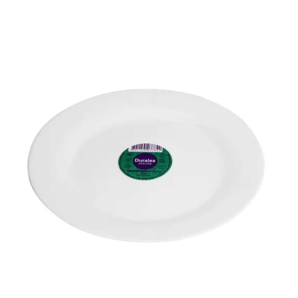 Plato Llano Opaline 24cm Duralex Vidrio Resistente Blanco image number 1.0