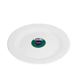 Plato Llano Opaline 24cm Duralex Vidrio Resistente Blanco