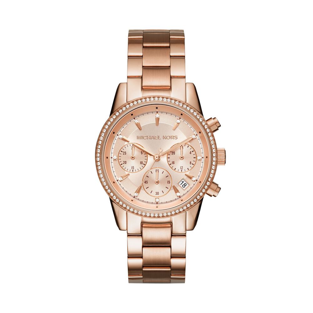 Reloj Oro Rosa Michael Kors Mujer Mk6357 image number 0.0