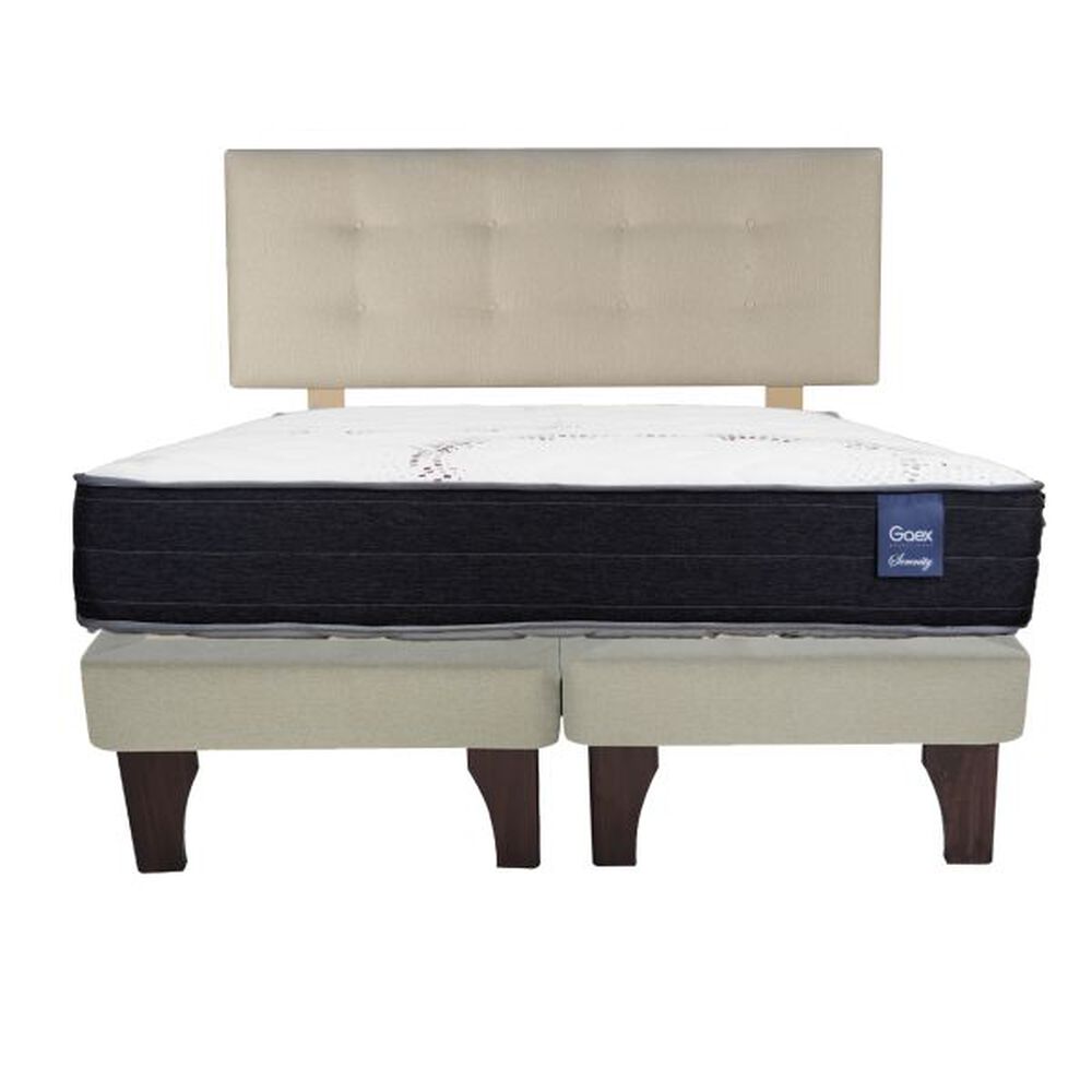 Cama Europea 2 Plazas 190 Respaldo Berna Bajo image number 3.0