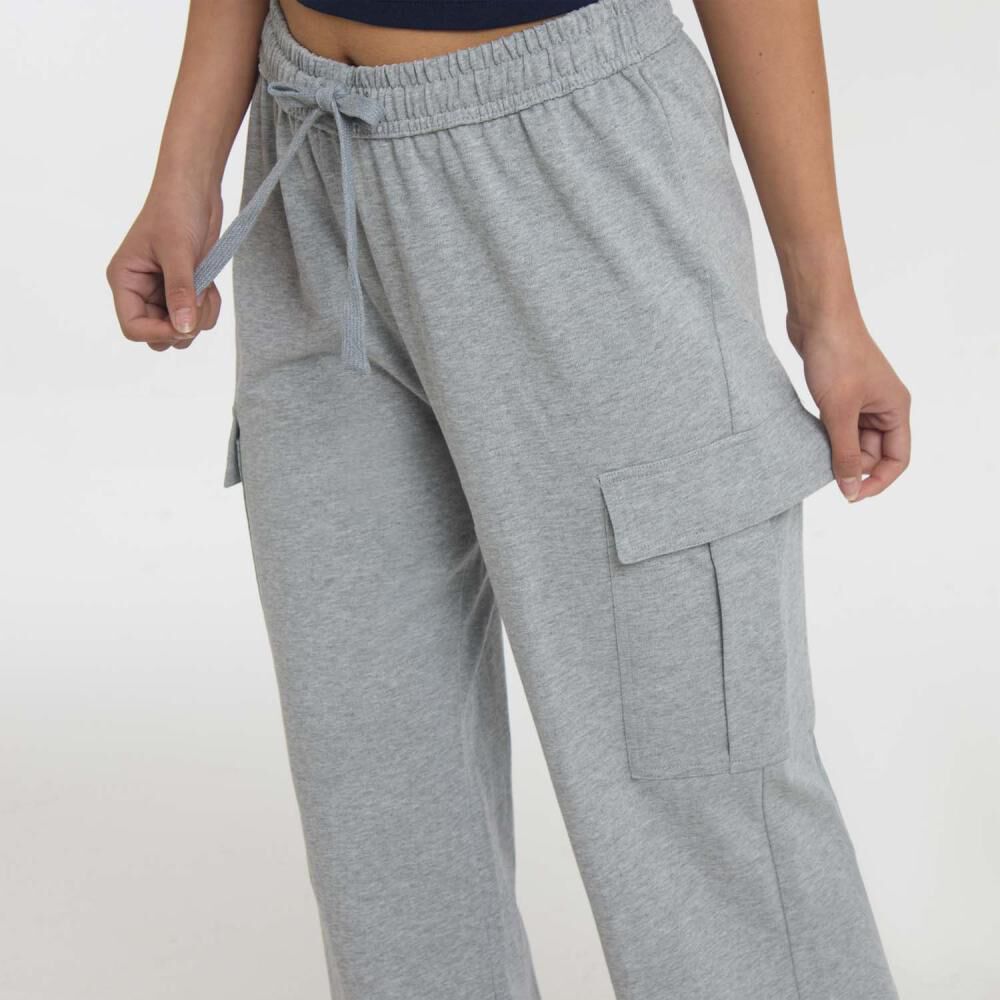 Pantalón De Buzo Tiro Medio Cargo Mujer Freedom image number 4.0