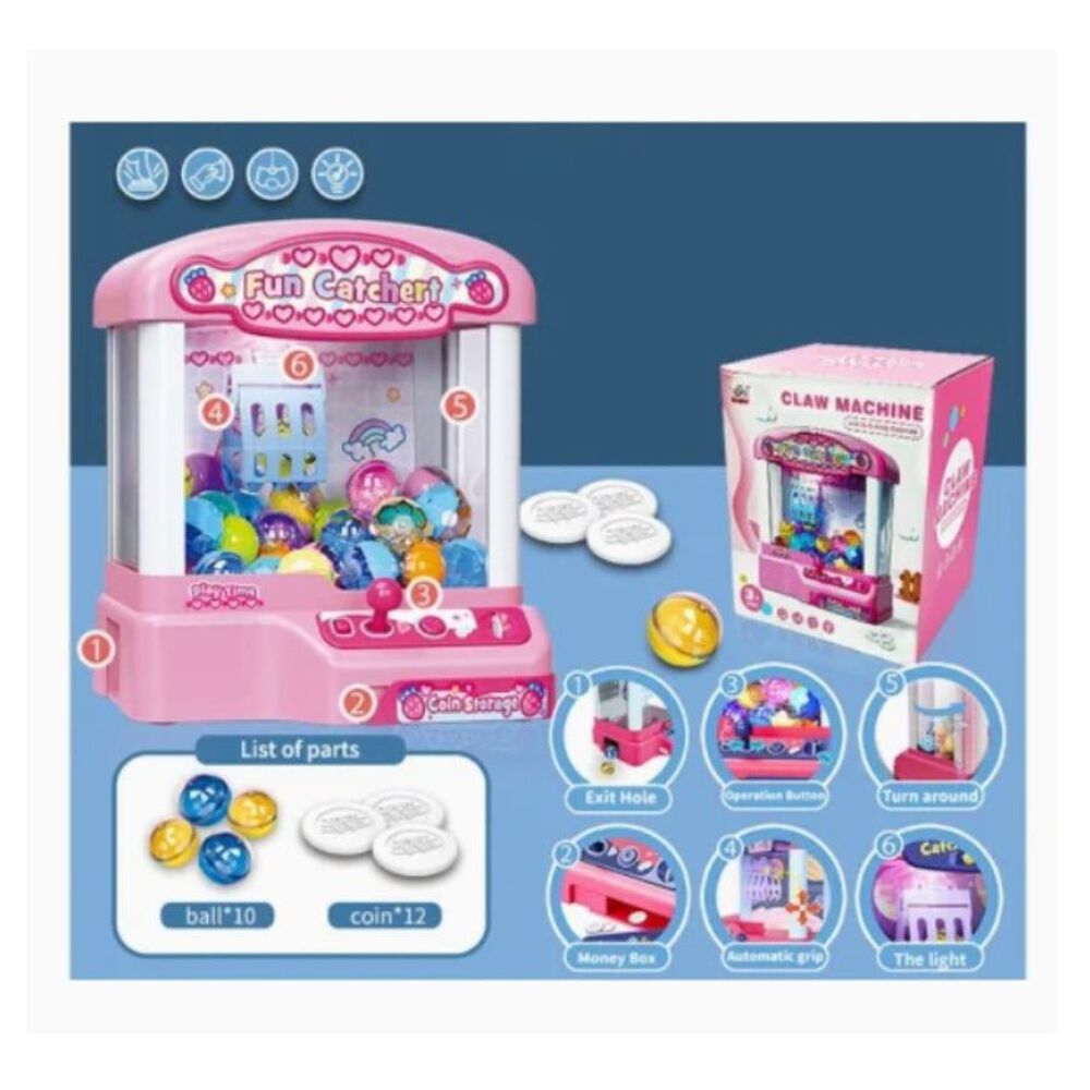 Mini Maquina Saca Peluches Y Juguetes Niño Garra Doll image number 2.0