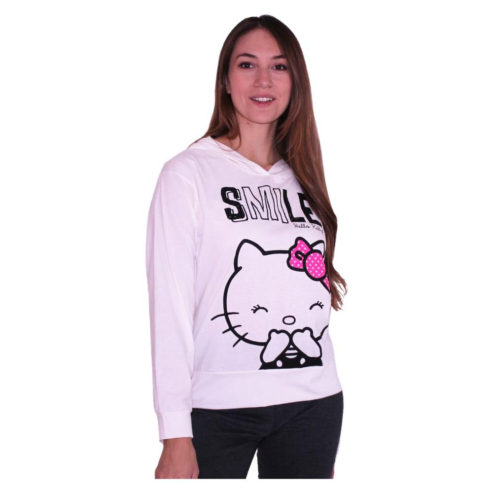 Pijama Mujer Algodón Manga Larga Estampado Hello Kitty image number 1.0