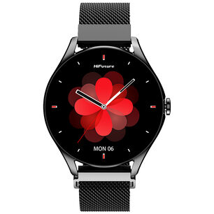 Smartwatch Aura 2 Met&aacute;lico Negro Waterproof 33 Mm Amoled