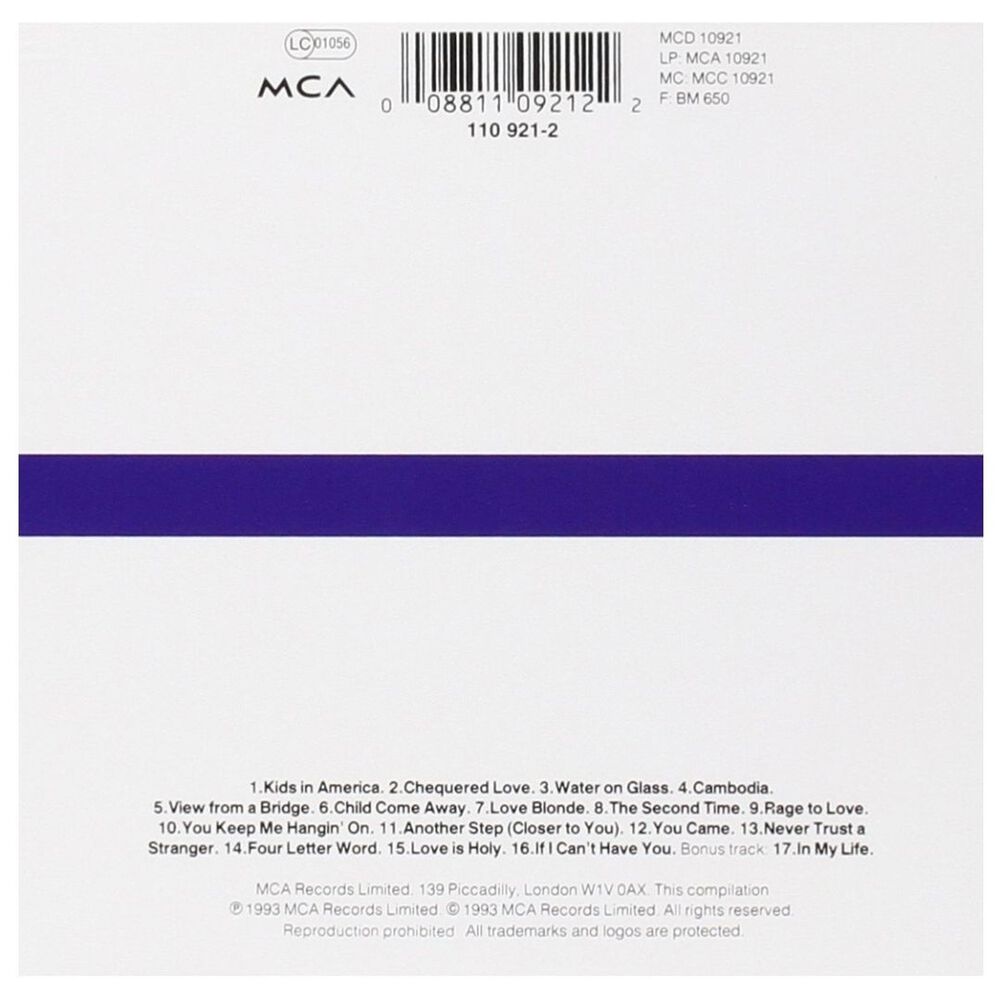 Kim Wilde - Singles Collection | Cd image number 1.0