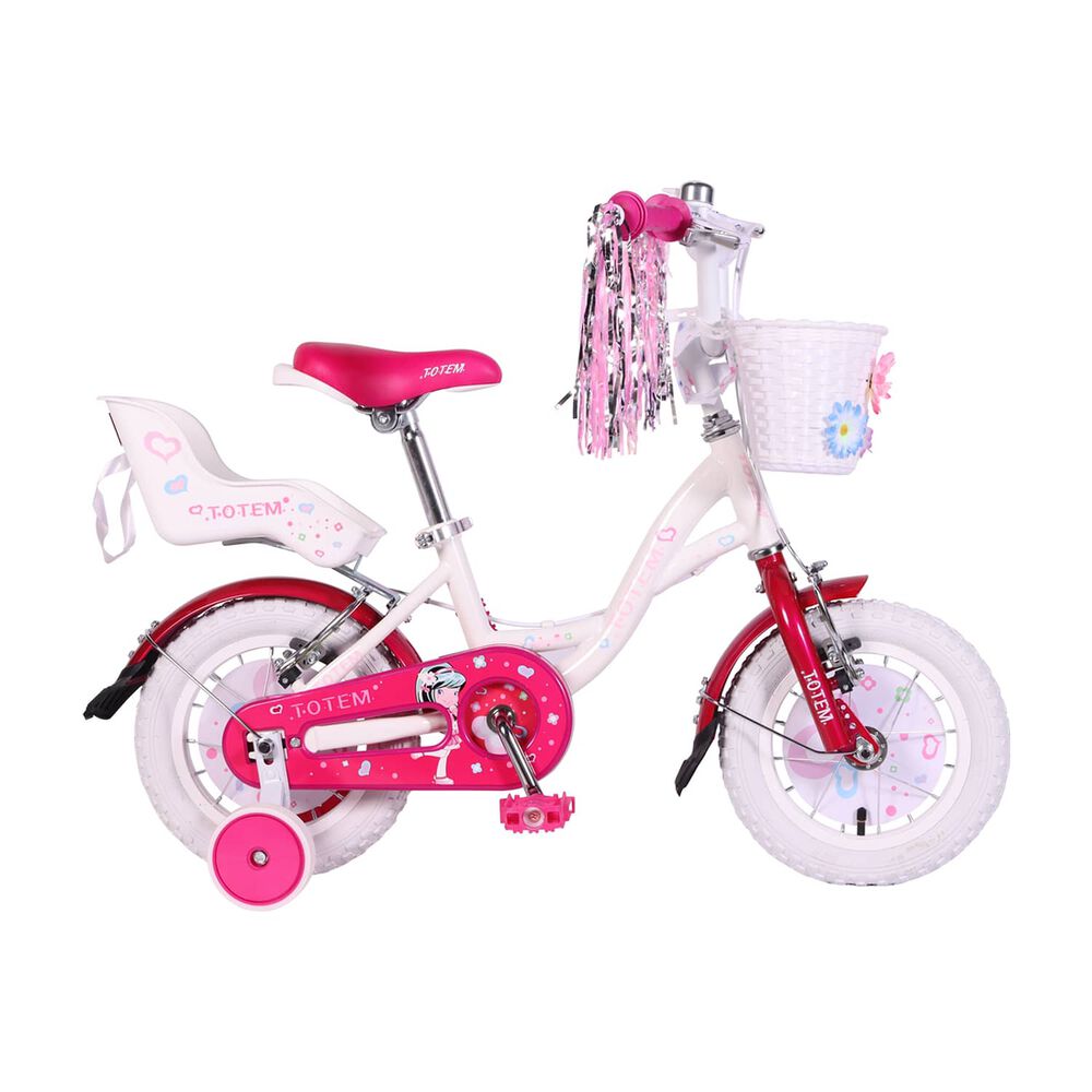 Bicicleta Totem Infantil Aro 12 Pretty Girl Color Blanco image number 0.0