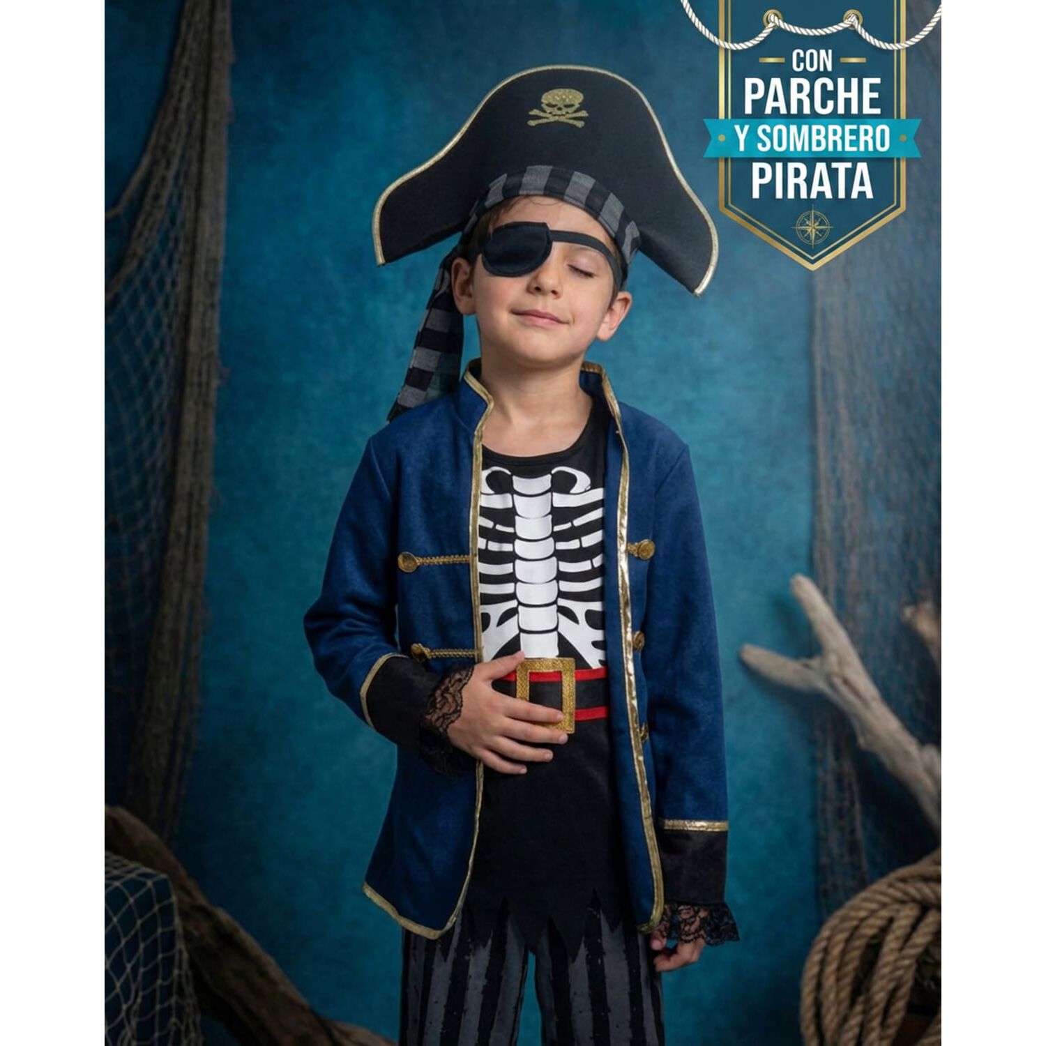 Disfraz Cosplay Pirata Corsario Piratas Infantiles Todos Ni&ntilde;o image number 82.0