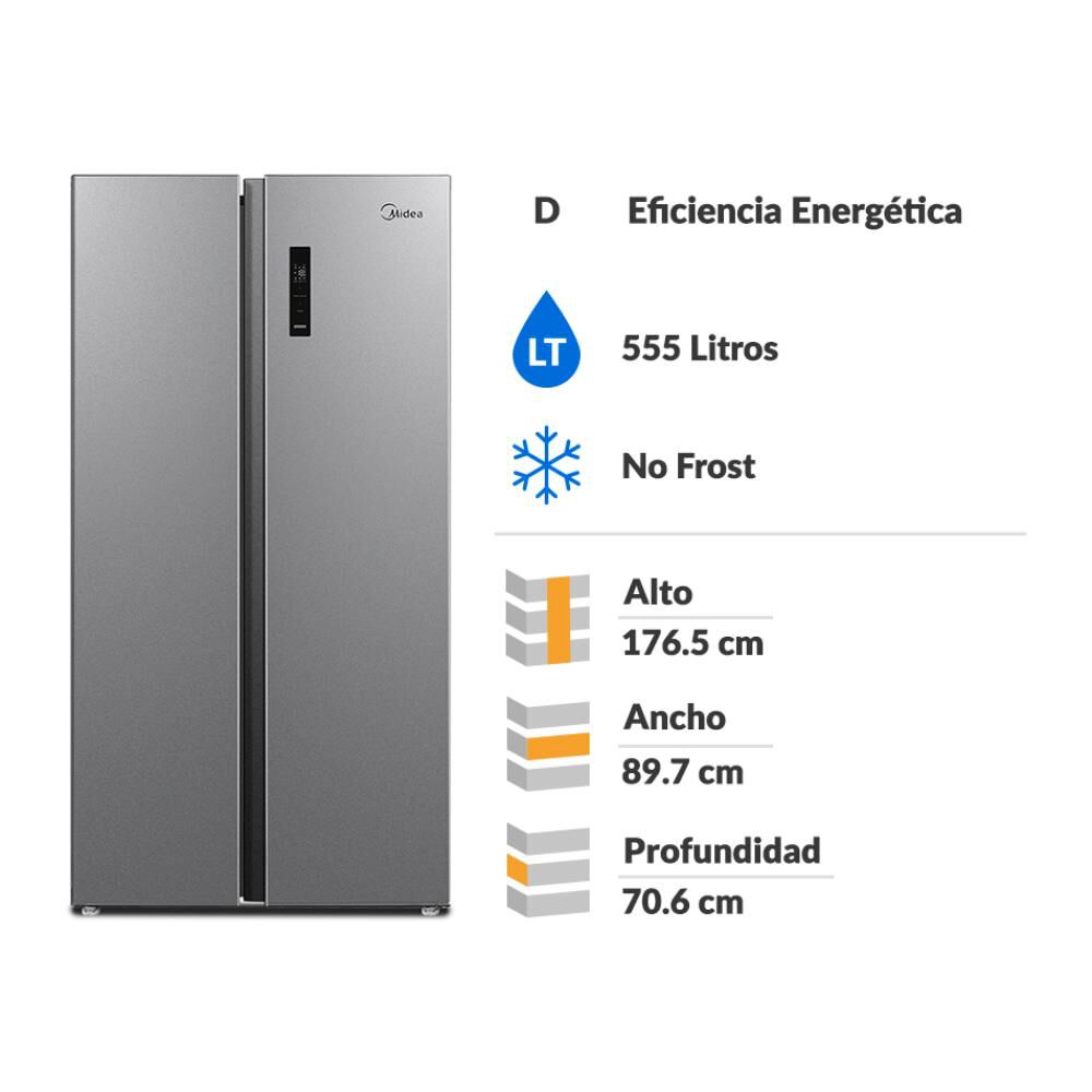 Refrigerador Side By Side Midea MDRS710FGE50IN / No Frost / 555 Litros / D image number 1.0
