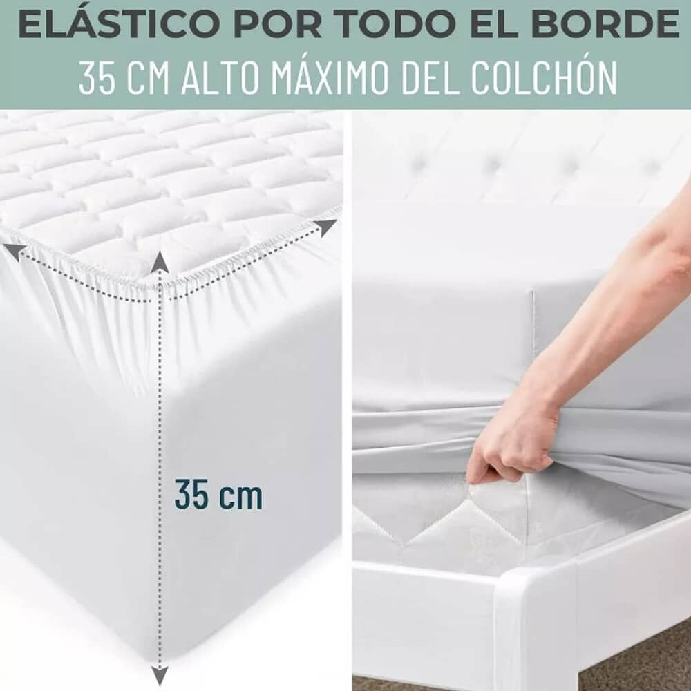 Sabana 1800 Hotel Ultra Suave + Funda Bordada Varias Medidas image number 3.0