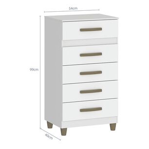 C&oacute;moda Vekkahome Malta / 5 Cajones