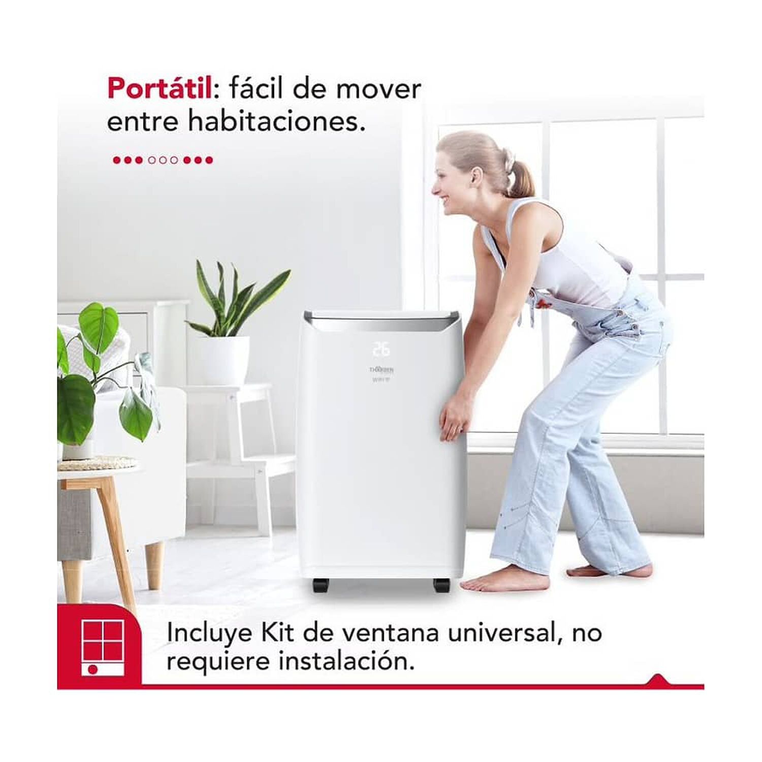 Aire Acondicionado Port&aacute;til Frio/calor Thor Smart Pac 4en1 Wifi 9000 Btu image number 5.0