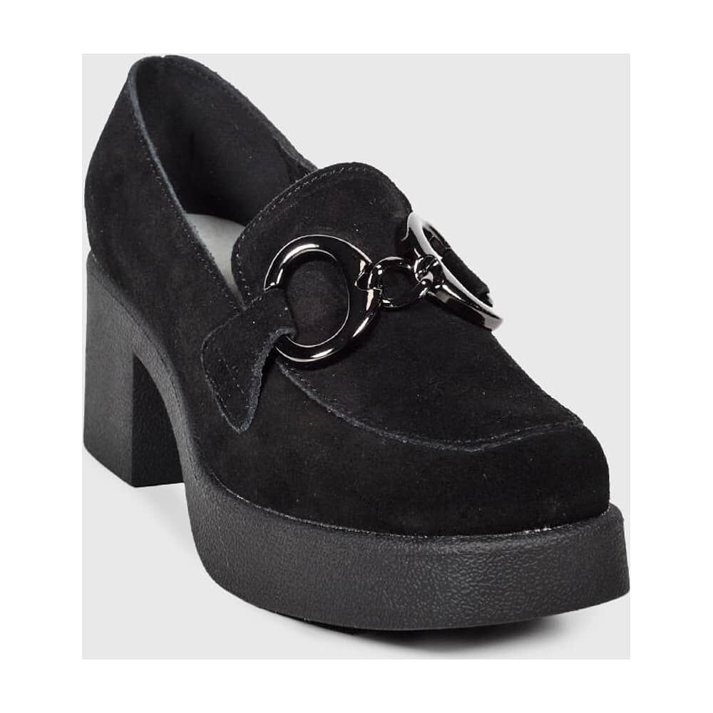 Zapato Cuero Yenniel Negro image number 1.0