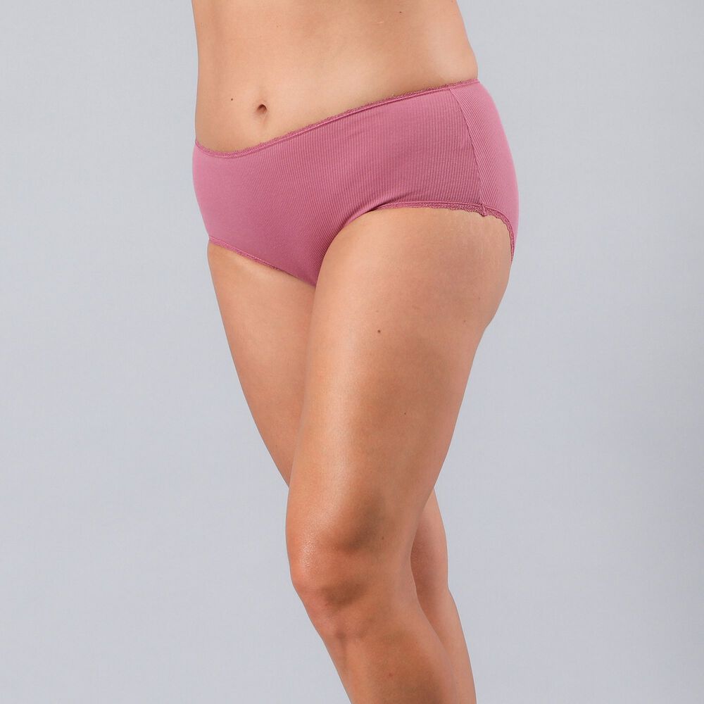 Pack 3x Calzon Maxi Algodon Rib Flores Mujer 25578-2 image number 2.0