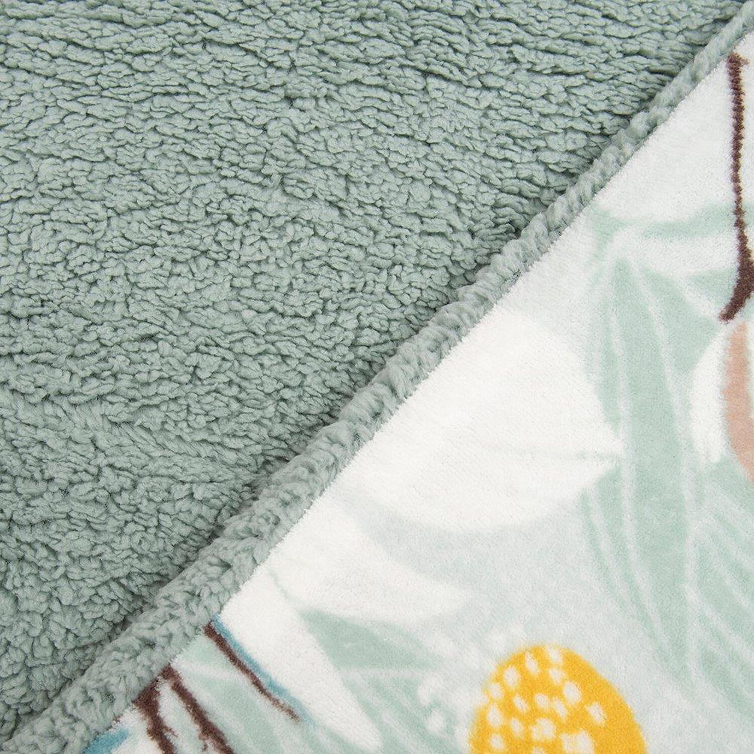 Plumon Coral Estampado Sherpa King Laurel image number 1.0