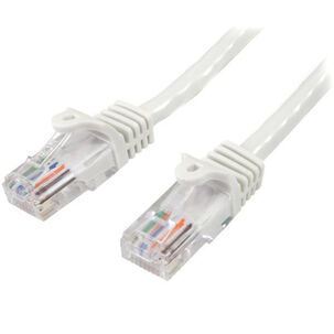 Cable De Red De 5m Blanco Cat5e Ethernet Rj45 Sin Enganches