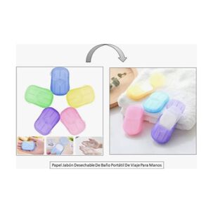 Papel Jab&oacute;n Desechable De Ba&ntilde;o Port&aacute;til De Viaje Para Mano