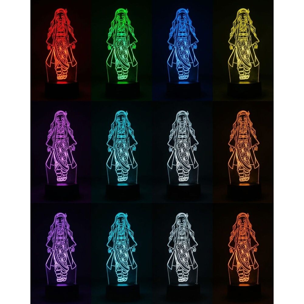 L&aacute;mpara 3d Nezuko Anime- Kimetsu No Yaiba image number 3.0