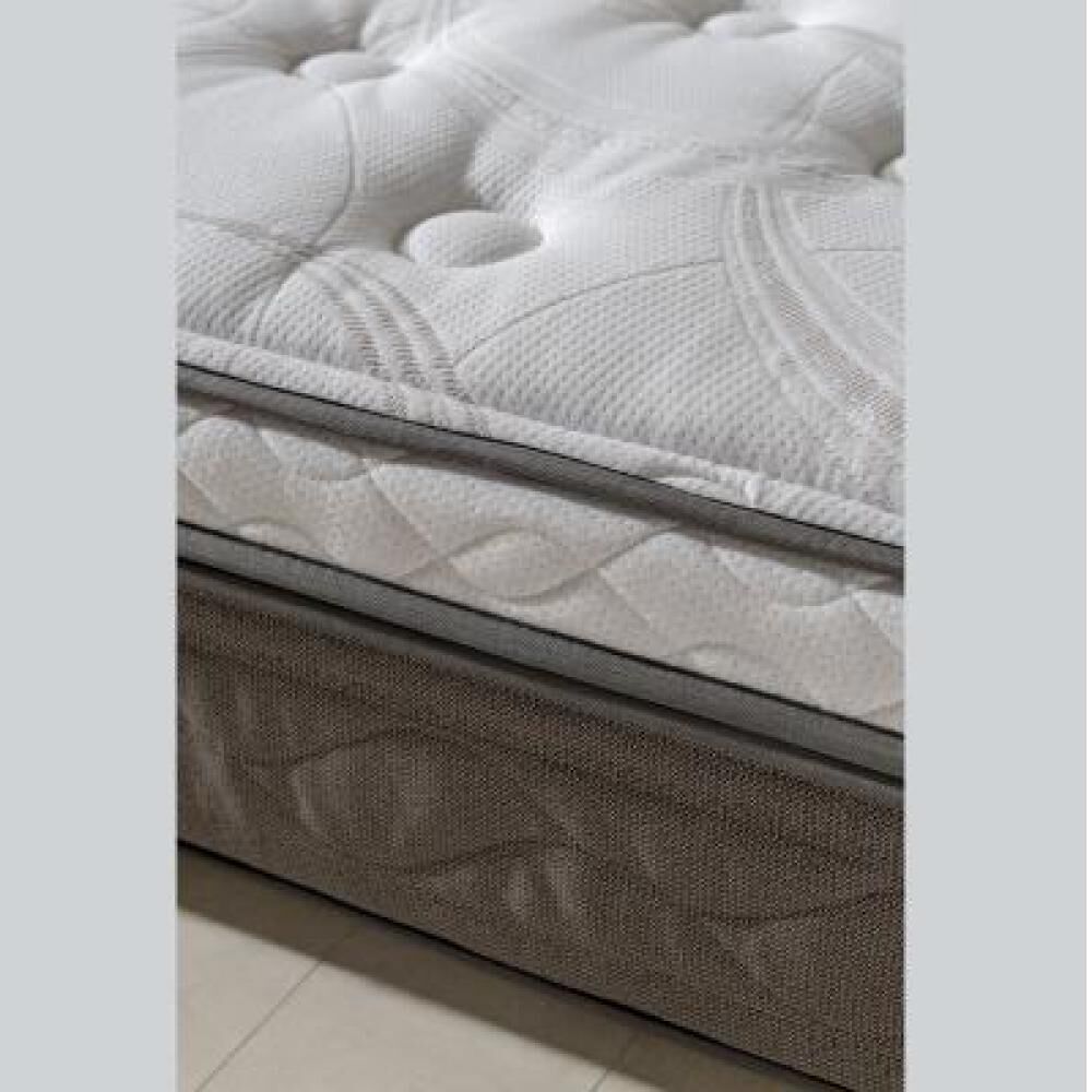 Cama Europea Rosen New Style 6 / 2 Plazas / Base Dividida + Almohadas image number 8.0