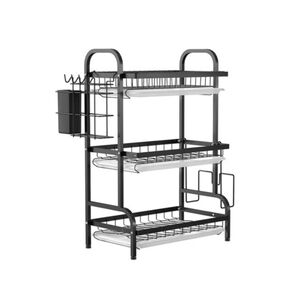 Secador Escurridor Organizador De Platos 3 Niveles Cocina