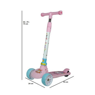 Scooter Monopat&iacute;n Ni&ntilde;os Rosado Blanco