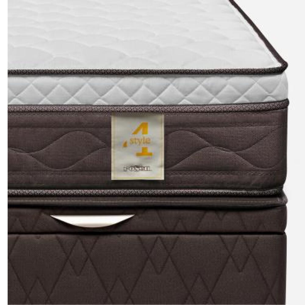 Cama Ba&uacute;l Rosen New Style 4 / 2 Plazas / Base Normal + Respaldo Rachel image number 10.0