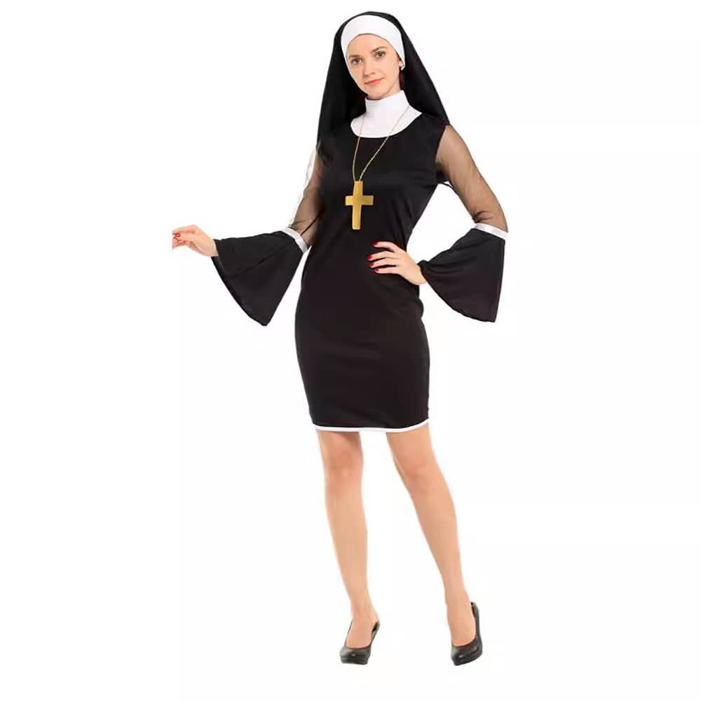 Disfraz Cosplay Monja Sexy image number 8.0