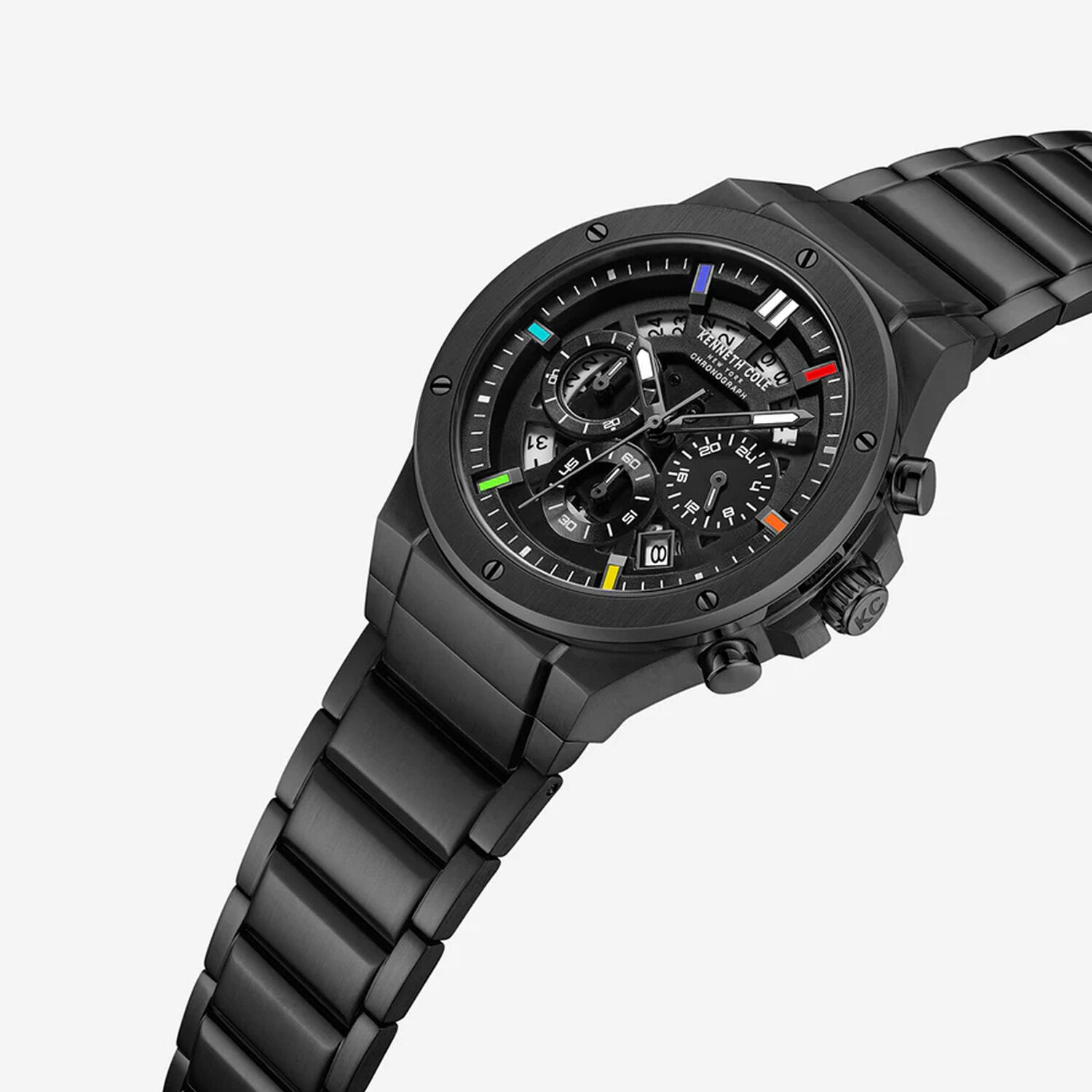 Reloj Kenneth Cole Ny Kcwgi0058301 Negro image number 1.0