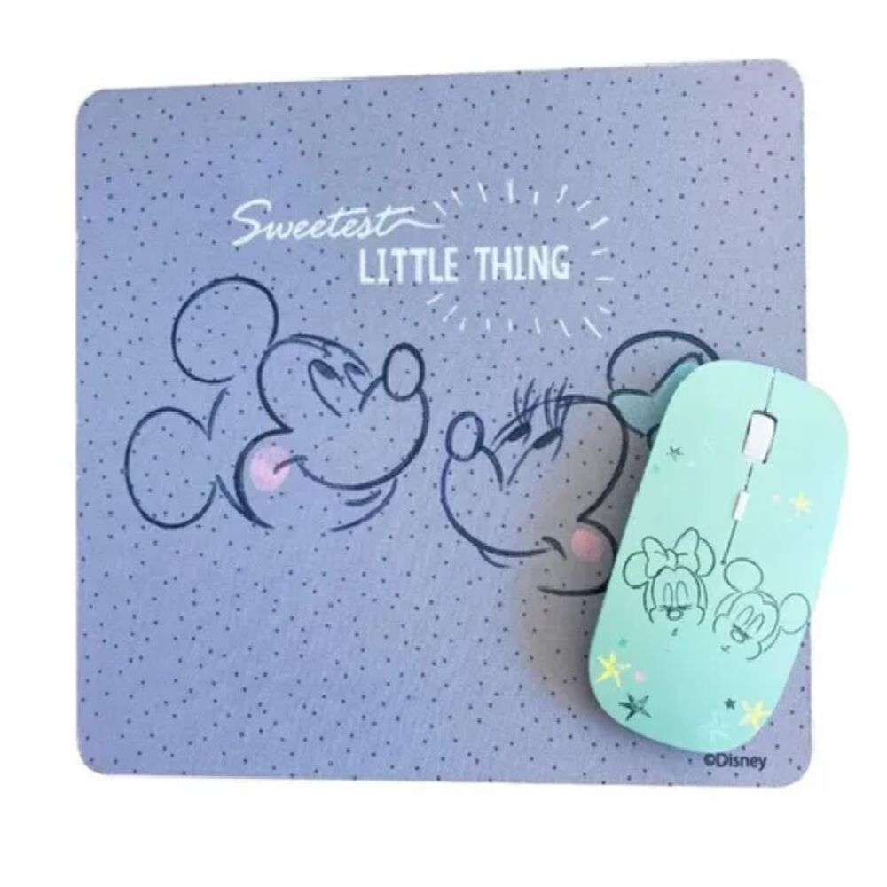 Mouse Óptico Inalámbrico Y Mousepad Mickey Mouse Sakar image number 2.0