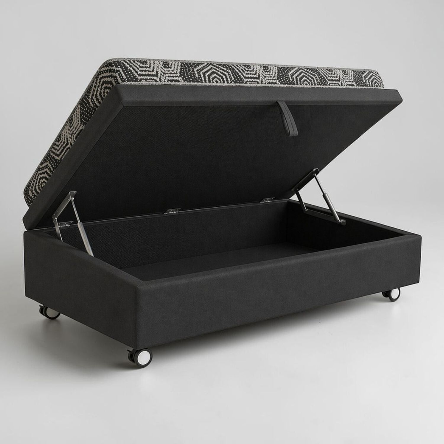 Cama Baul 1 Plaza L190 Cm + Colchon Modelo Ideal / Con Ruedas Logo (negro) image number 1.0