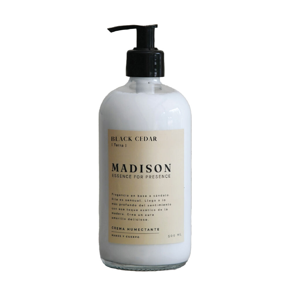 Crema Humectante 500 Ml Black Cedar Transparente Madison image number 0.0
